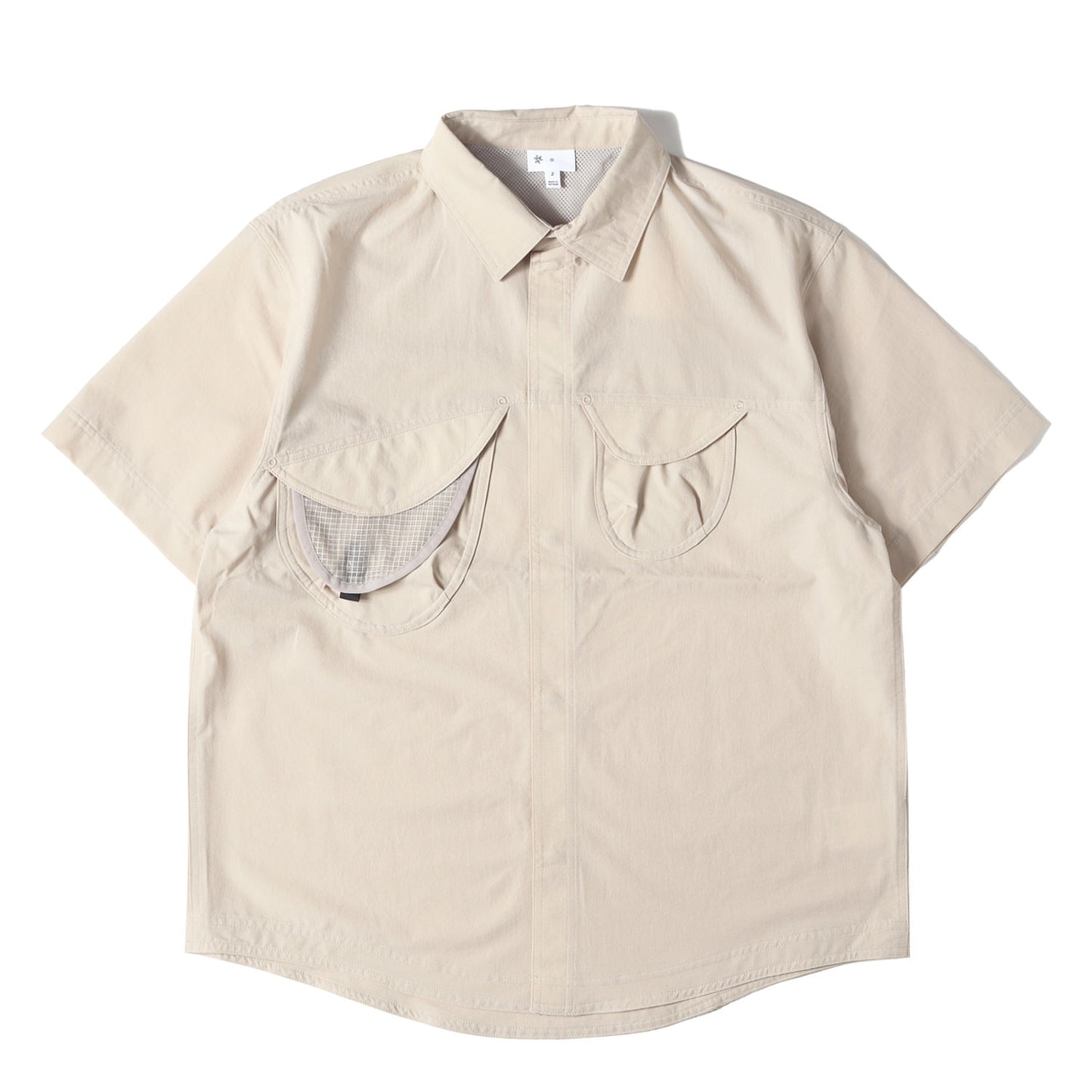25SS Goldwin 0 アシンメトリー キャンプ 半袖シャツ(S/S Asymmetric Camp Shirt)