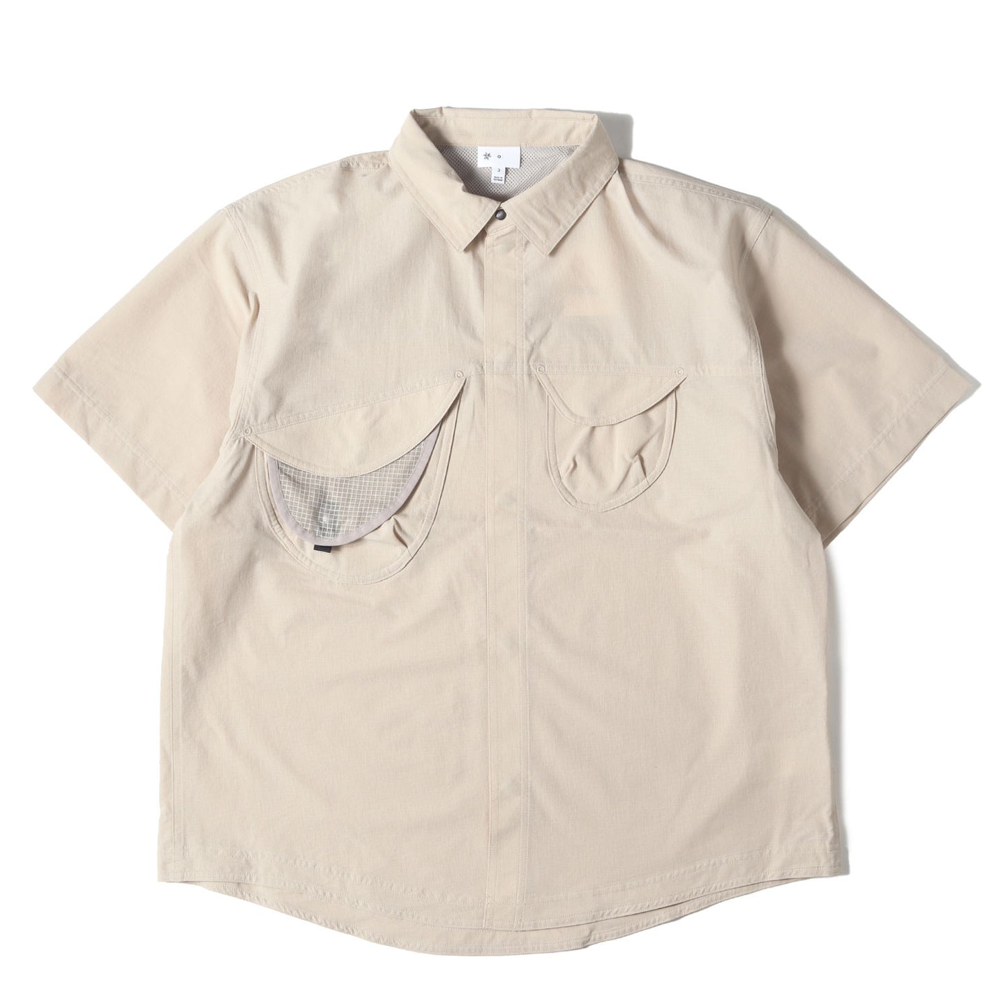 25SS Goldwin 0 アシンメトリー キャンプ 半袖シャツ(S/S Asymmetric Camp Shirt)