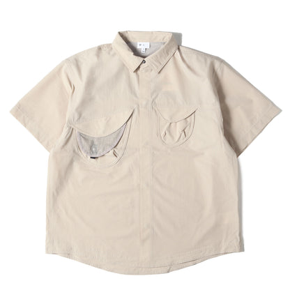 25SS Goldwin 0 アシンメトリー キャンプ 半袖シャツ(S/S Asymmetric Camp Shirt)