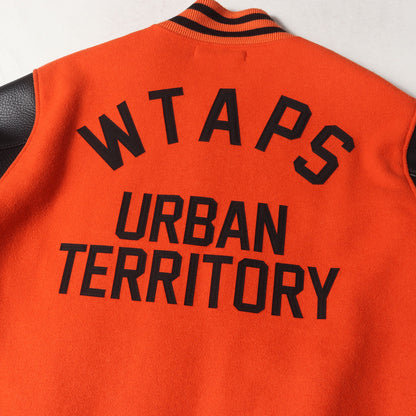 袖フェイクレザー メルトンウール スタジャン(CLUB / JACKET)