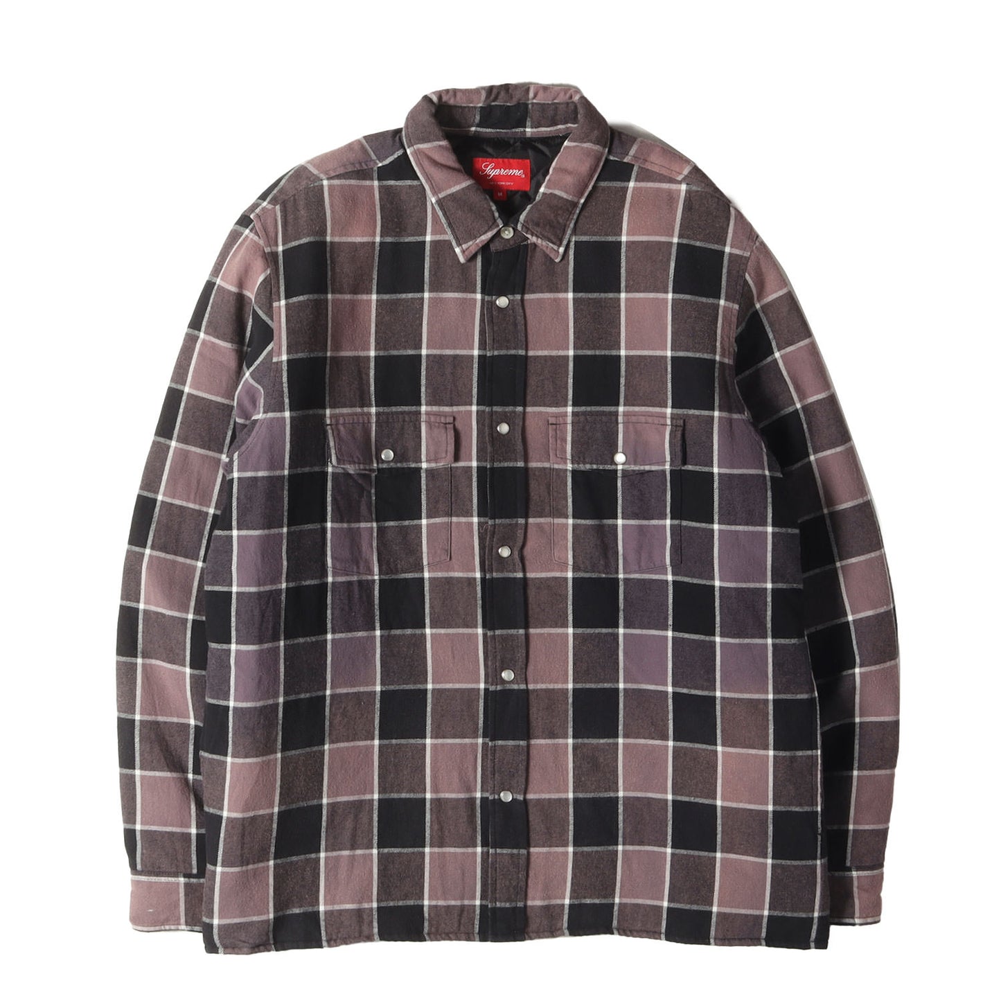 フェード加工 裏地キルティング チェック ネルシャツ(Quilted Faded Plaid Shirt)
