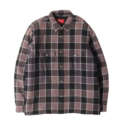 フェード加工 裏地キルティング チェック ネルシャツ(Quilted Faded Plaid Shirt)