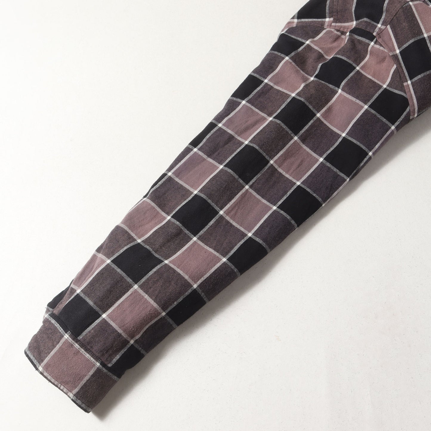 フェード加工 裏地キルティング チェック ネルシャツ(Quilted Faded Plaid Shirt)