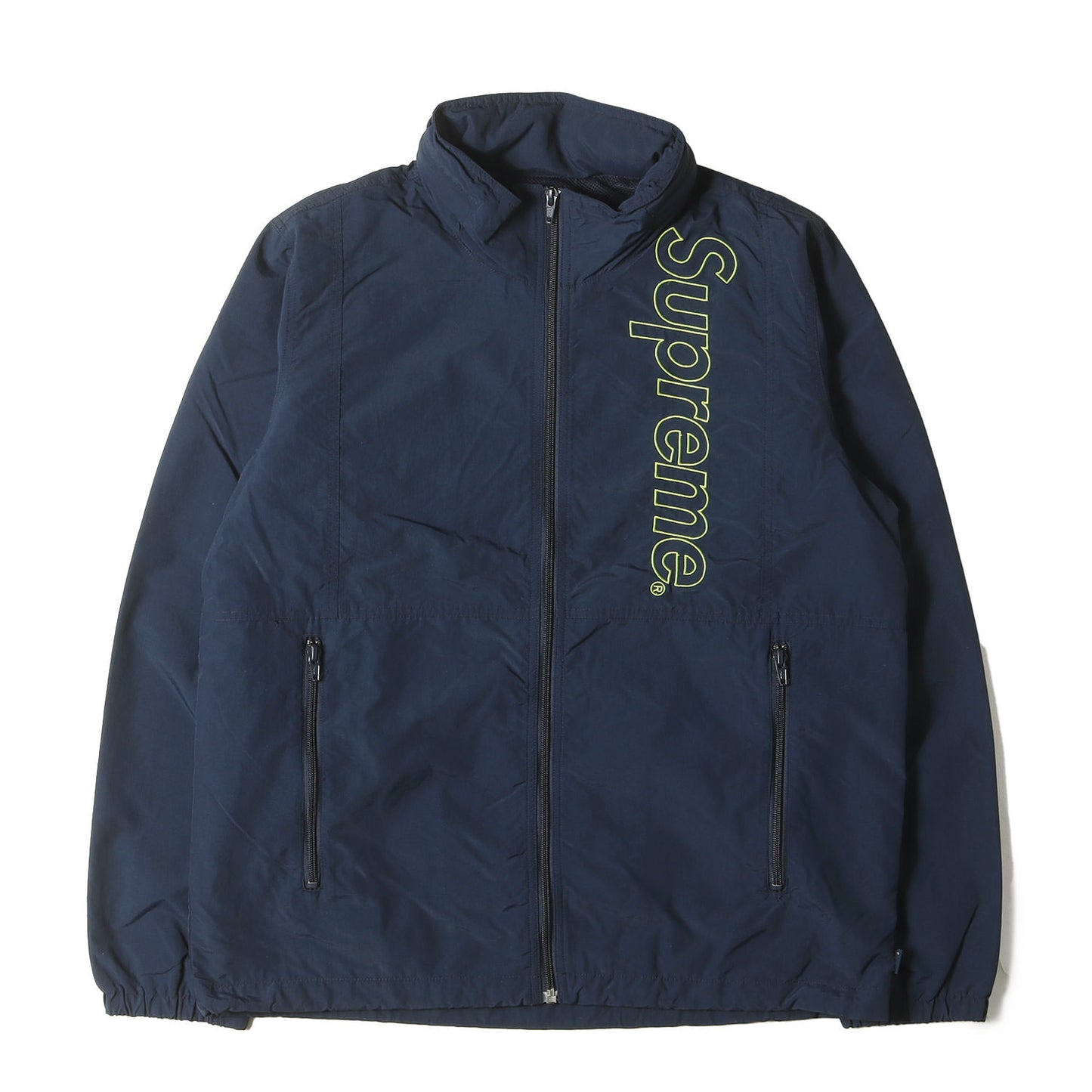 ロゴ刺繍 ナイロン ウインドブレーカー ジャケット( Nylon Windbreaker)