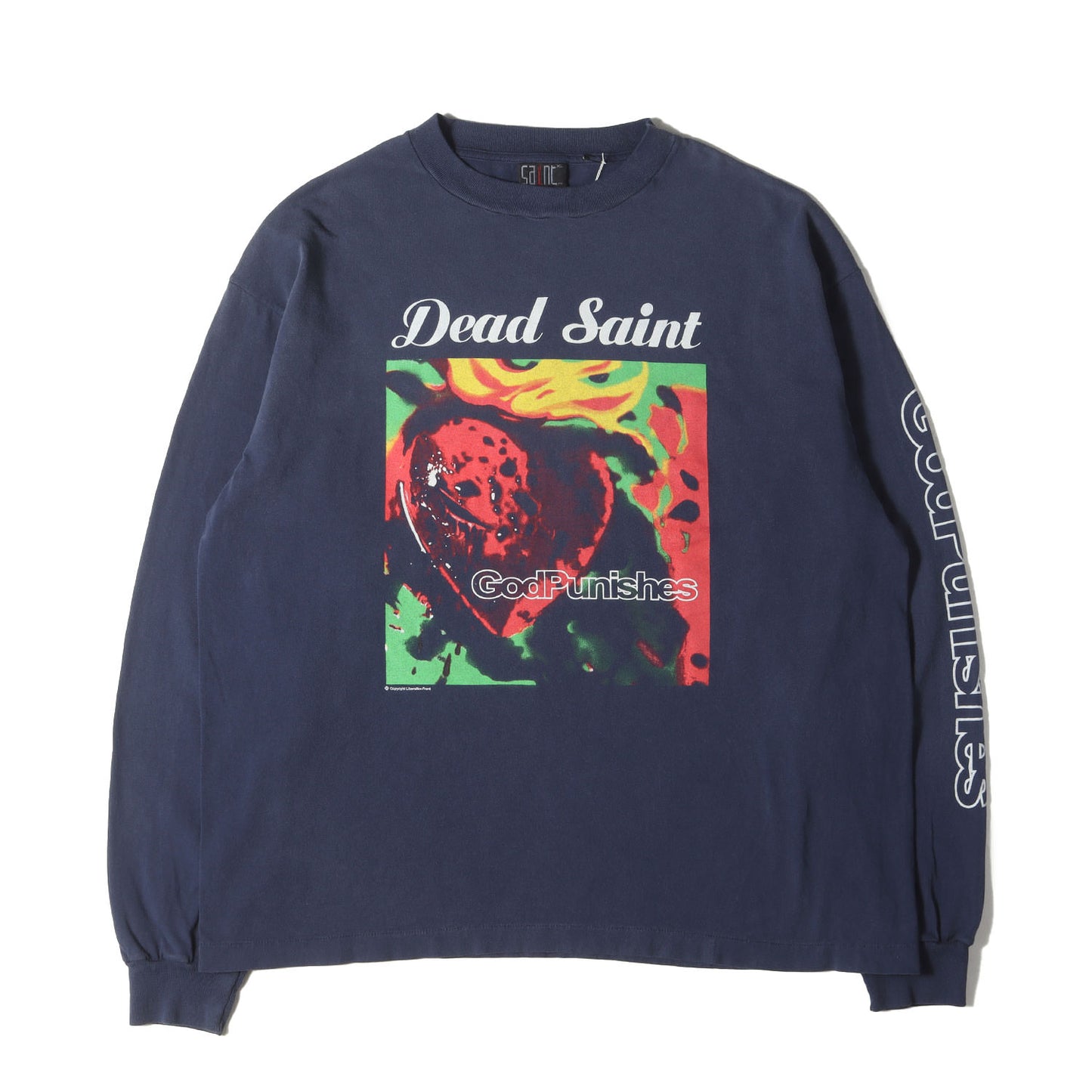 24AW ヴィンテージ加工 グラフィック ロングスリーブ Tシャツ(LS TEE / DEAD SAINT)