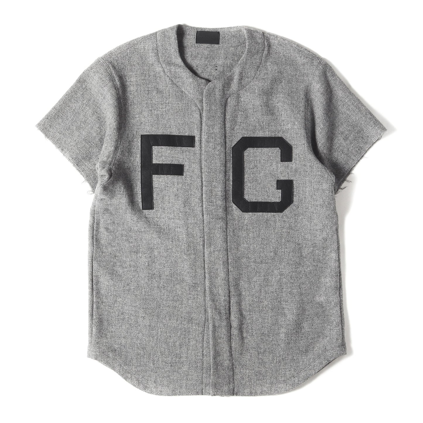 FGアップリケロゴ ウール ジップ ベースボールシャツ(SEVENTH COLLECTION)