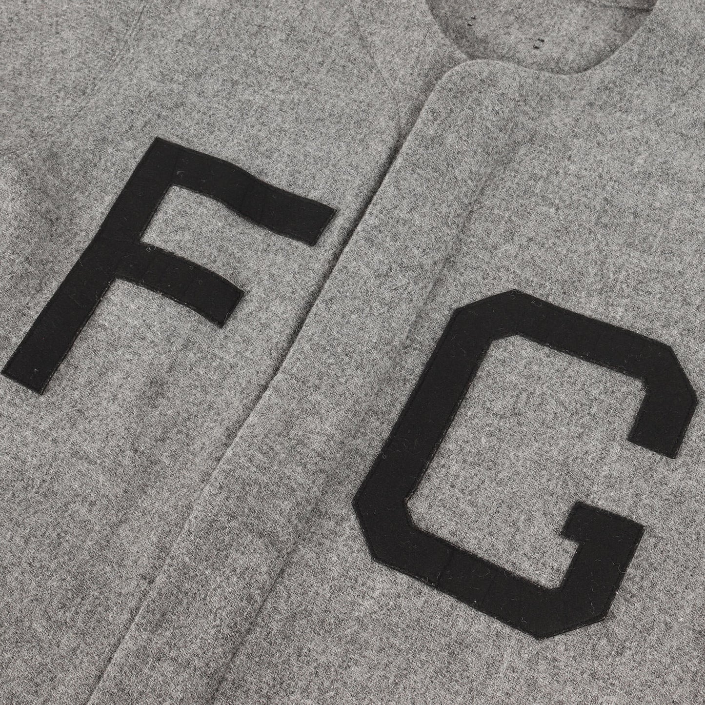 FGアップリケロゴ ウール ジップ ベースボールシャツ(SEVENTH COLLECTION)