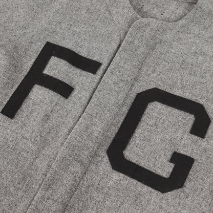 FGアップリケロゴ ウール ジップ ベースボールシャツ(SEVENTH COLLECTION)