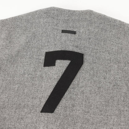 FGアップリケロゴ ウール ジップ ベースボールシャツ(SEVENTH COLLECTION)