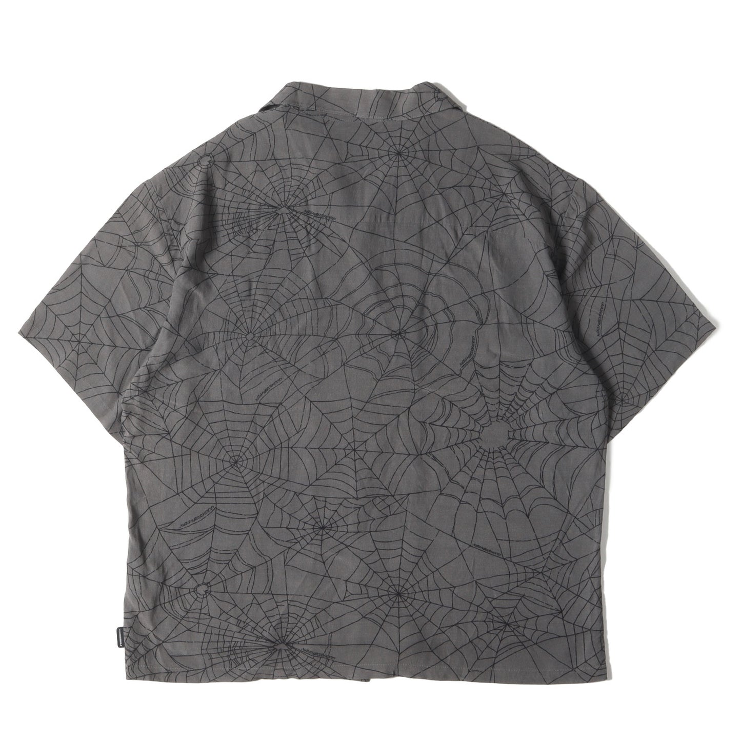 23SS スパイダーウェブ柄 レーヨン ハワイアンシャツ / アロハシャツ(SPIDERWEB HAWAIIAN SHIRT)