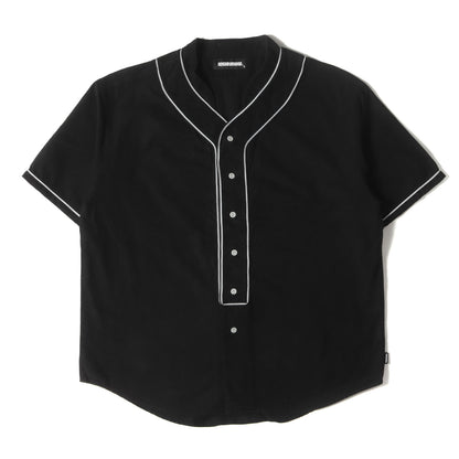 22SS アップリケロゴ フランネル ベースボールシャツ(B.B. C-SHIRT SS)