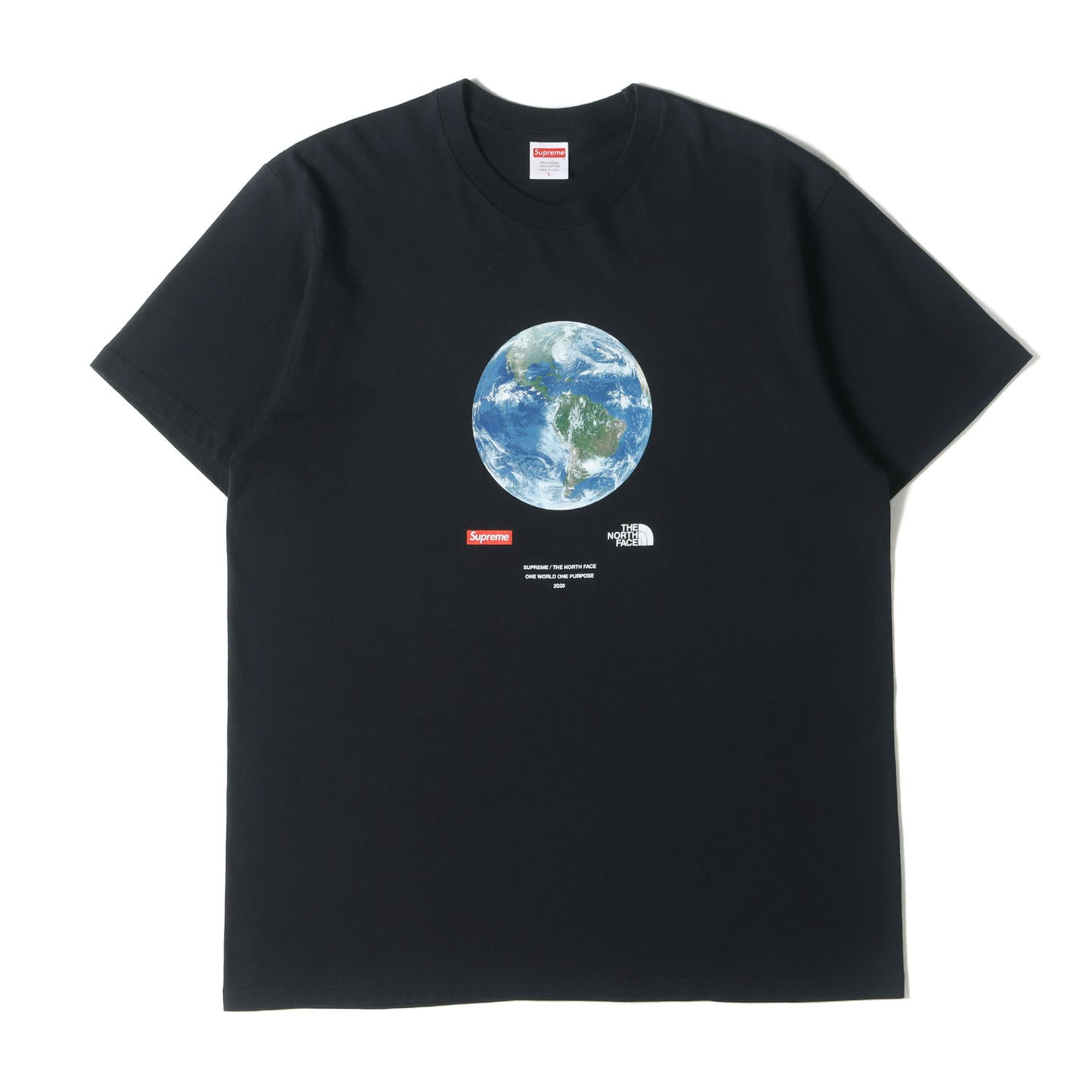 20SS ×THE NORTH FACE 地球グラフィック Tシャツ(One World Tee)