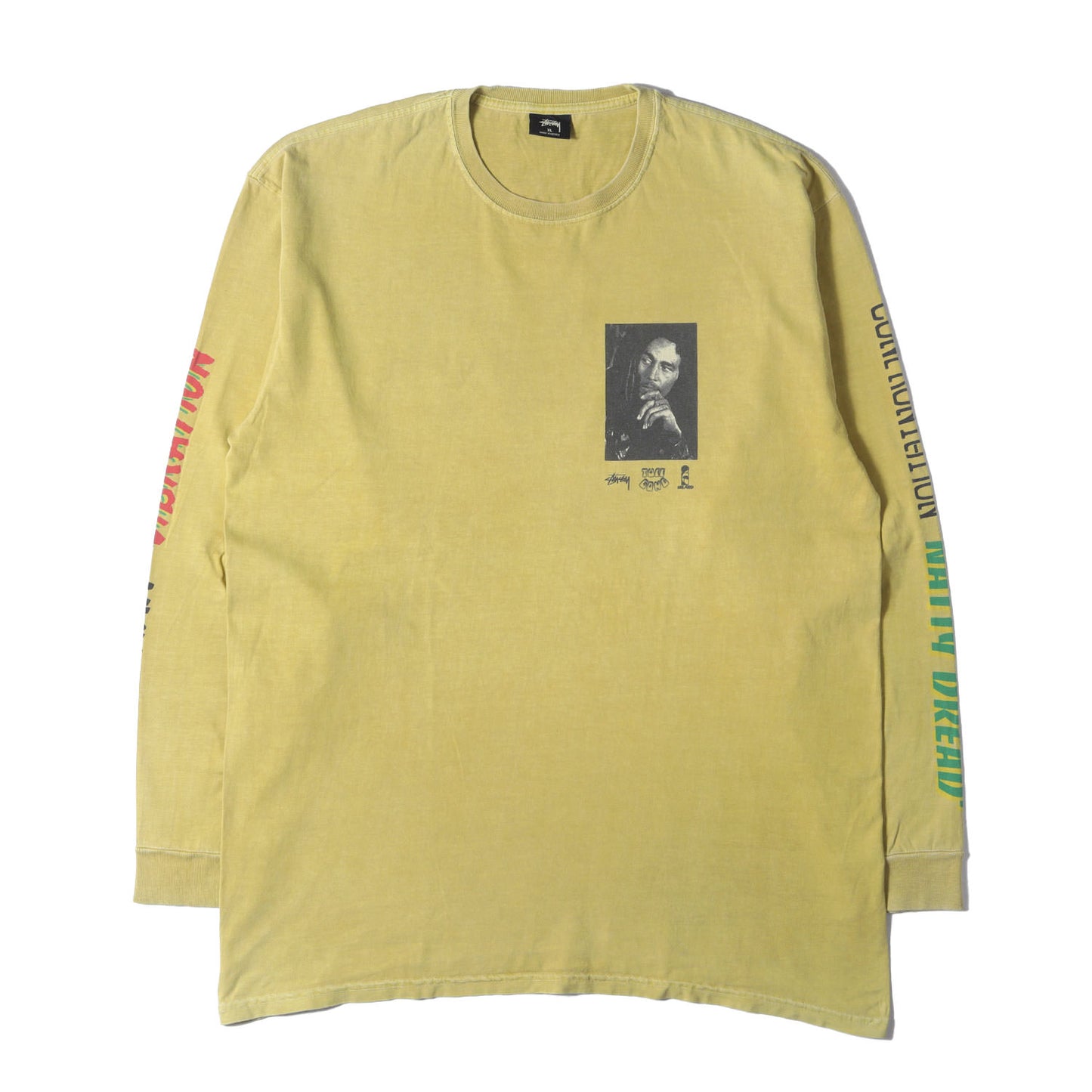 ×Bob Marley ピグメントダイ加工 ロングスリーブ Tシャツ