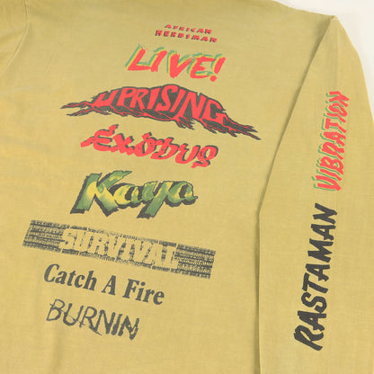 ×Bob Marley ピグメントダイ加工 ロングスリーブ Tシャツ