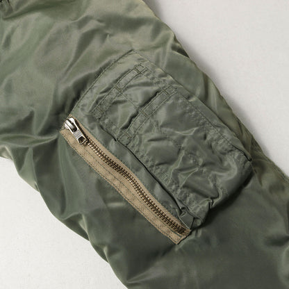 ×Schott エンブレム刺繍 MA-1 ボンバージャケット