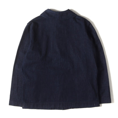 21SS U.S.NAVY ショールカラー デニム デッキジャケット / カバーオール(Lot 2142 USN DENIM DECK JACKET)