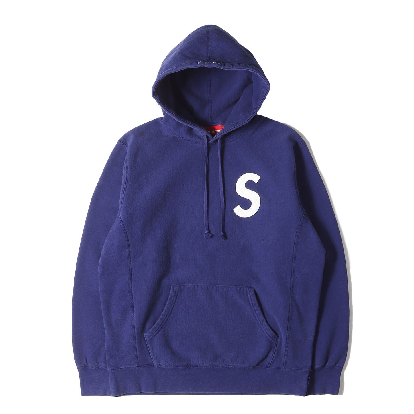 20SS レザーキルティング Sロゴ ワッペン スウェットパーカー(S Logo Hooded Sweatshirt)
