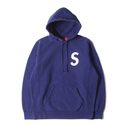 20SS レザーキルティング Sロゴ ワッペン スウェットパーカー(S Logo Hooded Sweatshirt)