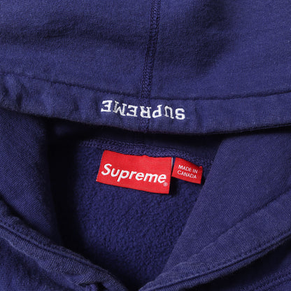 20SS レザーキルティング Sロゴ ワッペン スウェットパーカー(S Logo Hooded Sweatshirt)