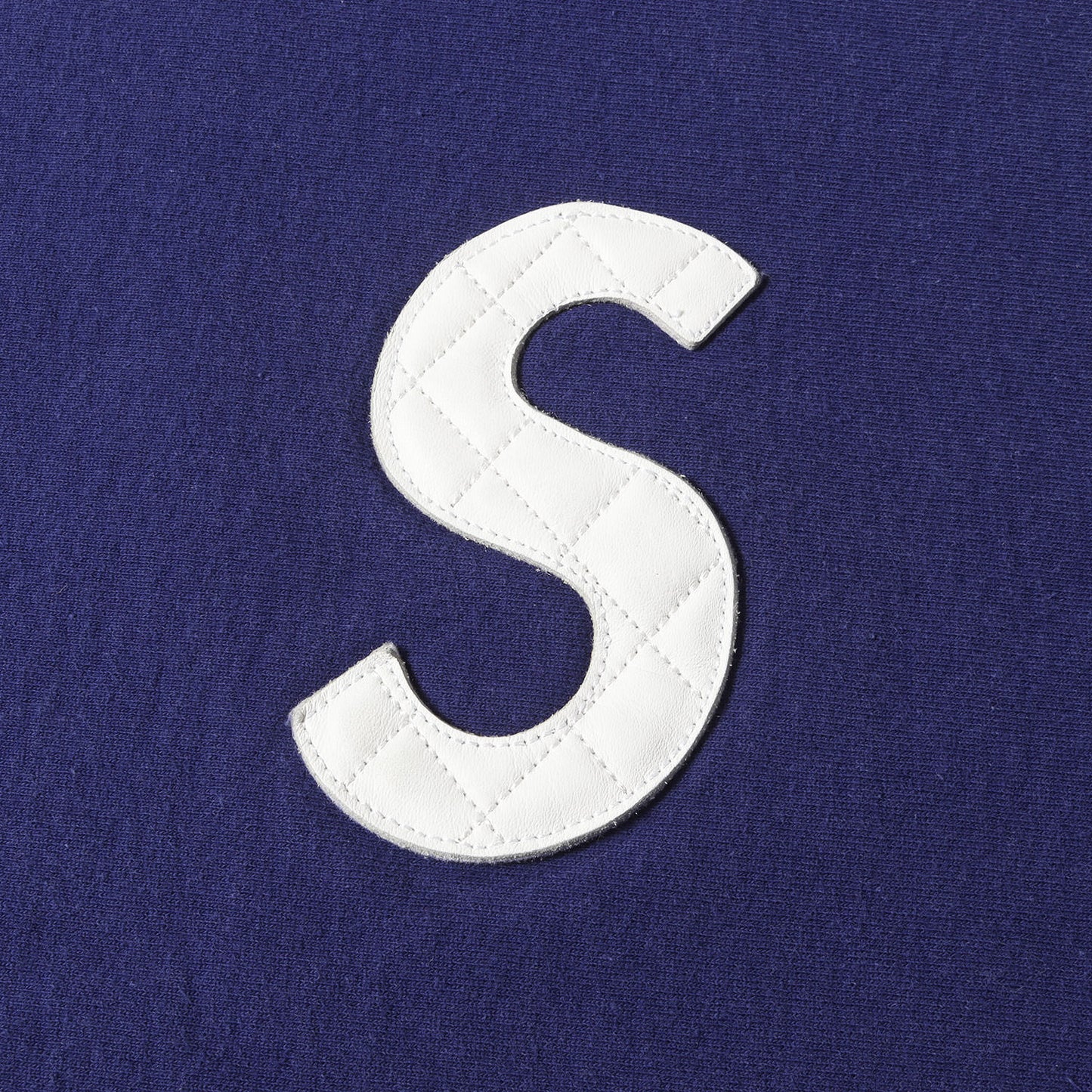 20SS レザーキルティング Sロゴ ワッペン スウェットパーカー(S Logo Hooded Sweatshirt)