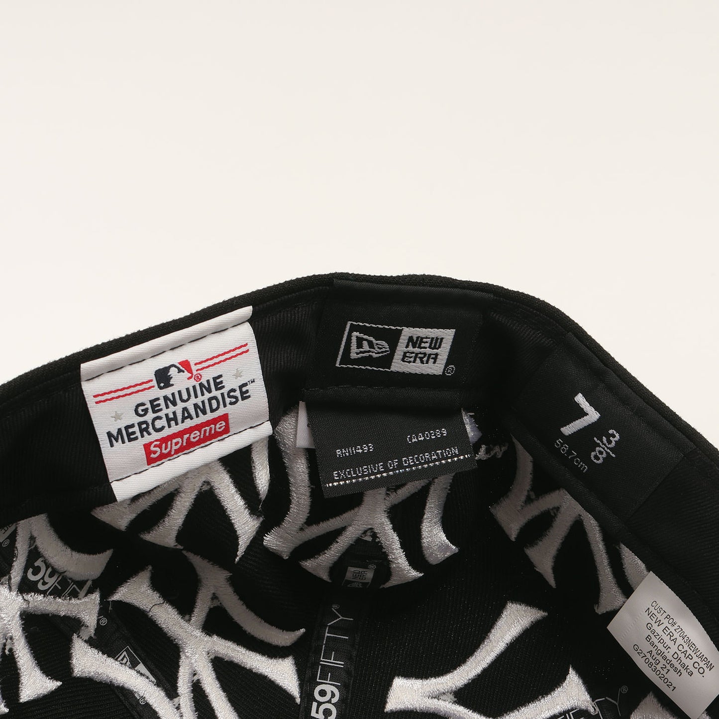 21AW ×NEW ERA ×New York Yankees ×MLB BOXロゴ ベースボールキャップ(Box Logo New Era)
