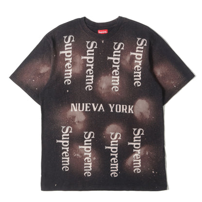 20SS ブリーチ加工 ブランドロゴ Tシャツ(Nueva York S/S Top)