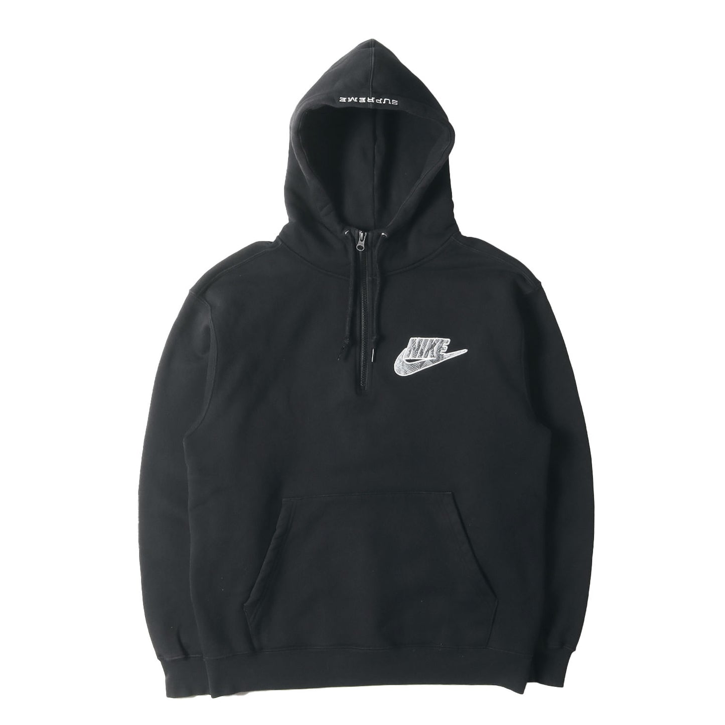 21SS ×NIKE スネークロゴ ハーフジップ スウェットパーカー(Half Zip Hooded Sweatshirt)