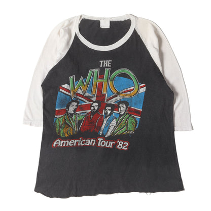 80s The Who American Tour 82 ラグラン 7分袖 Tシャツ