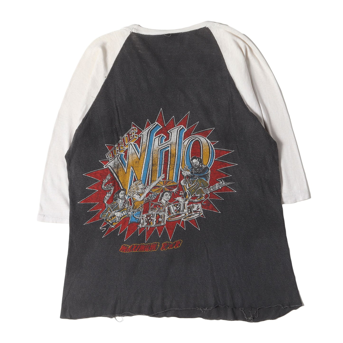 80s The Who American Tour 82 ラグラン 7分袖 Tシャツ