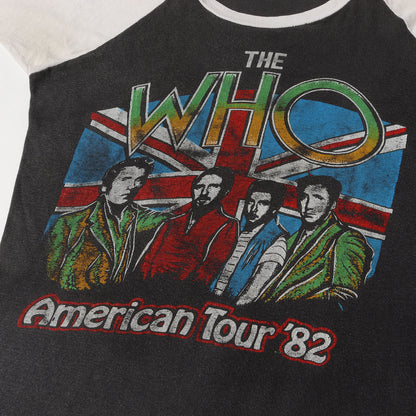 80s The Who American Tour 82 ラグラン 7分袖 Tシャツ