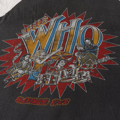 80s The Who American Tour 82 ラグラン 7分袖 Tシャツ