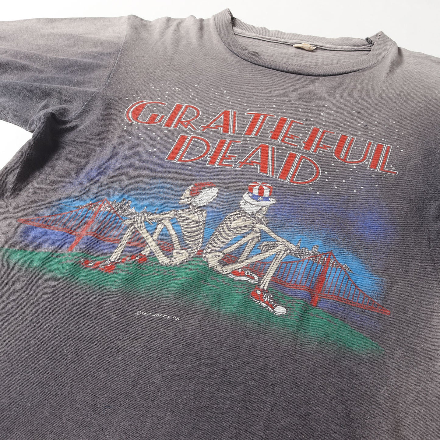 80s Grateful Dead Golden Gate Bridge 両面プリント Tシャツ(USA製)