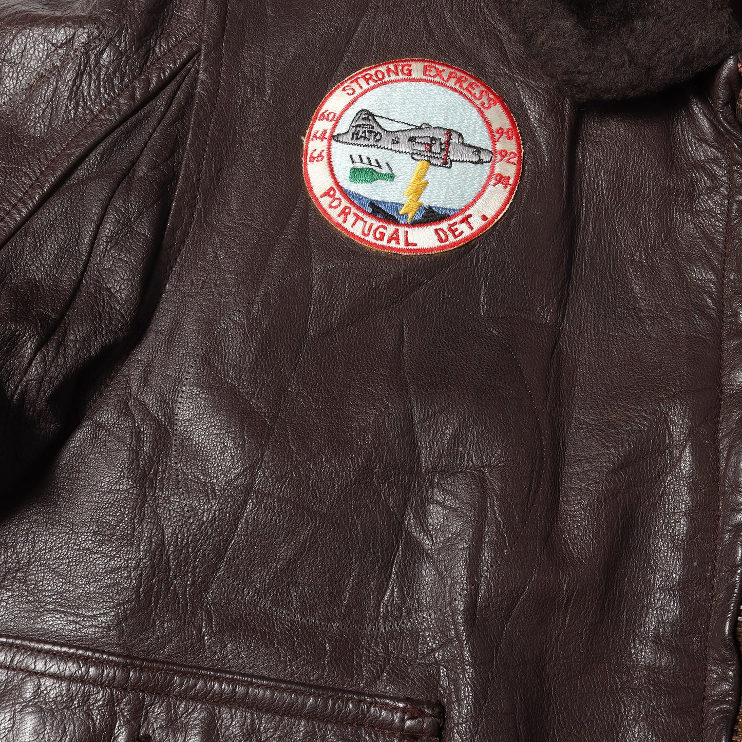 70s 米軍実物 U.S.NAVY G-1 フライトジャケット パッチ付き(MIL-J-7823D WP)