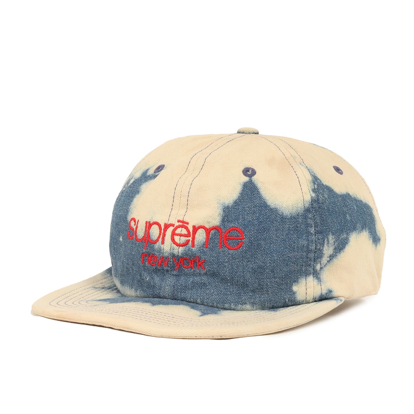 クラシックロゴ ブリーチデニム 6パネルキャップ(Twill Classic Logo 6-Panel)