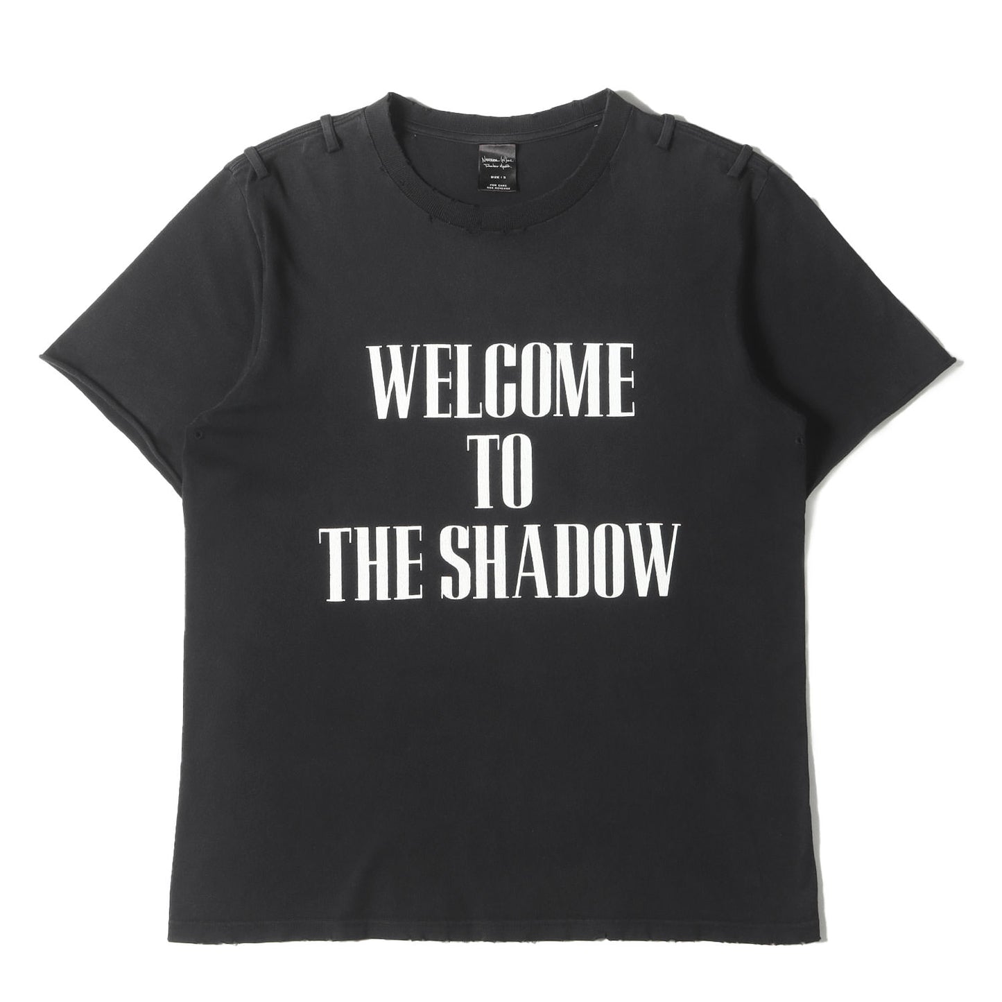 06SS ローズ期 ダメージ加工 メッセージロゴ Tシャツ
