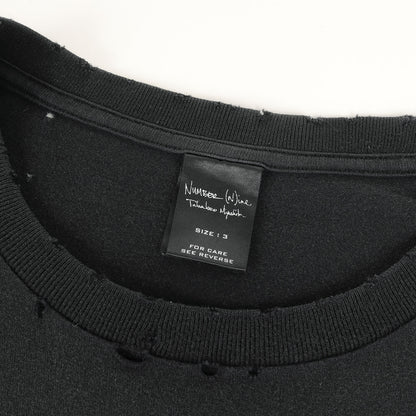 06SS ローズ期 ダメージ加工 メッセージロゴ Tシャツ