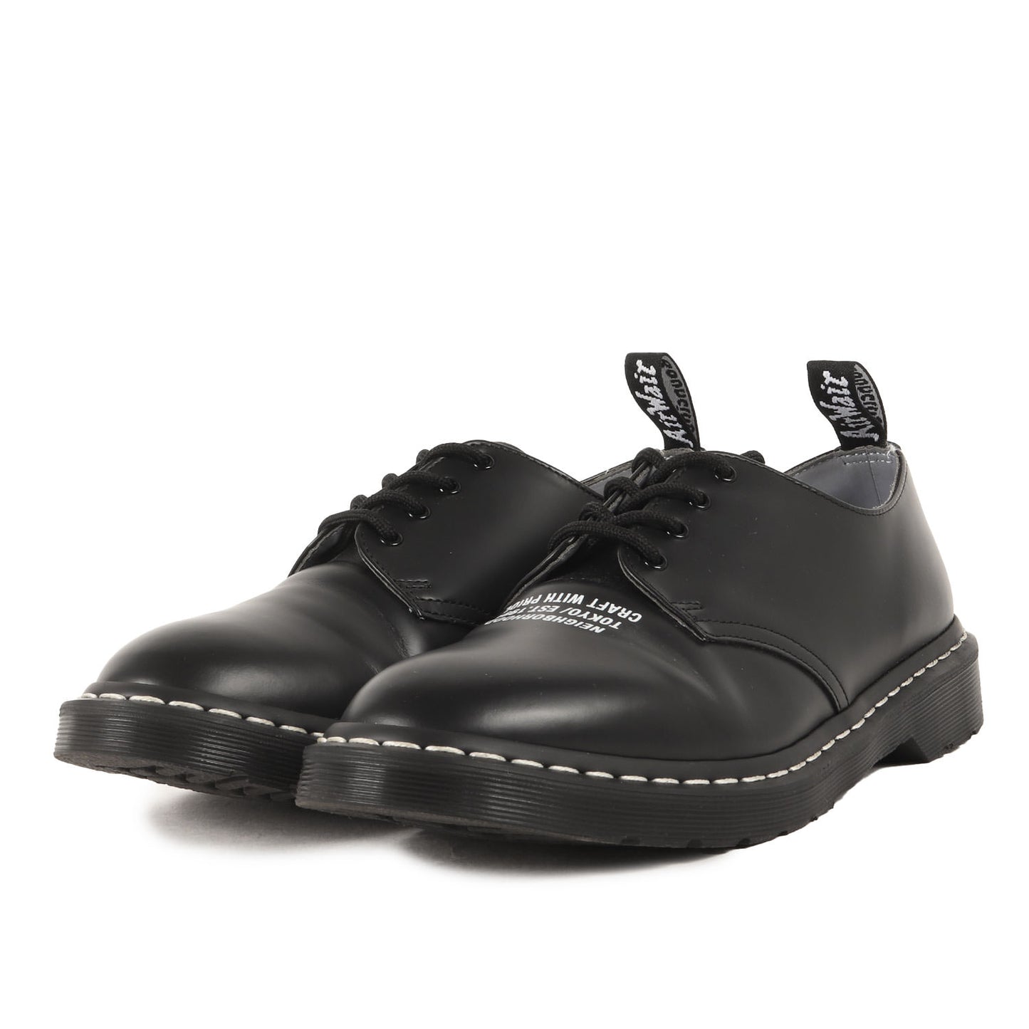 24AW ×Dr.Martens スミス 4ホール スムースレザー シューズ (SMITHS NBHD)