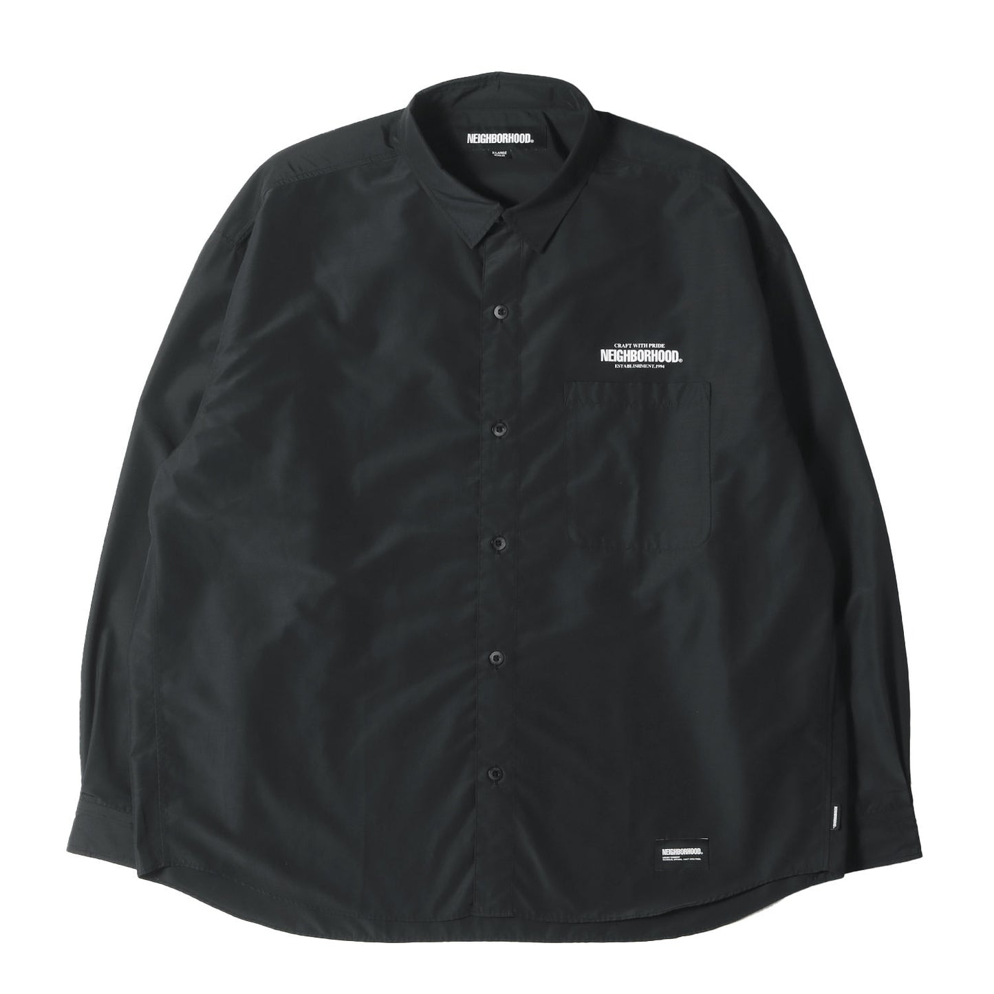 24SS ロゴプリント タイプライター シャツ(PLAIN SHIRT LS)