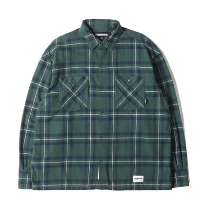 24AW タータンチェック フランネルシャツ(TARTAN CHECK SHIRT LS)