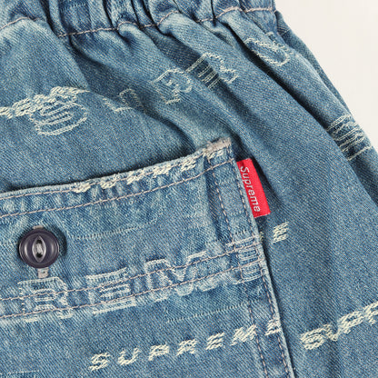 ジャガードロゴ柄 デニム スケートパンツ(Dimensions Logo Denim Skate Pant)