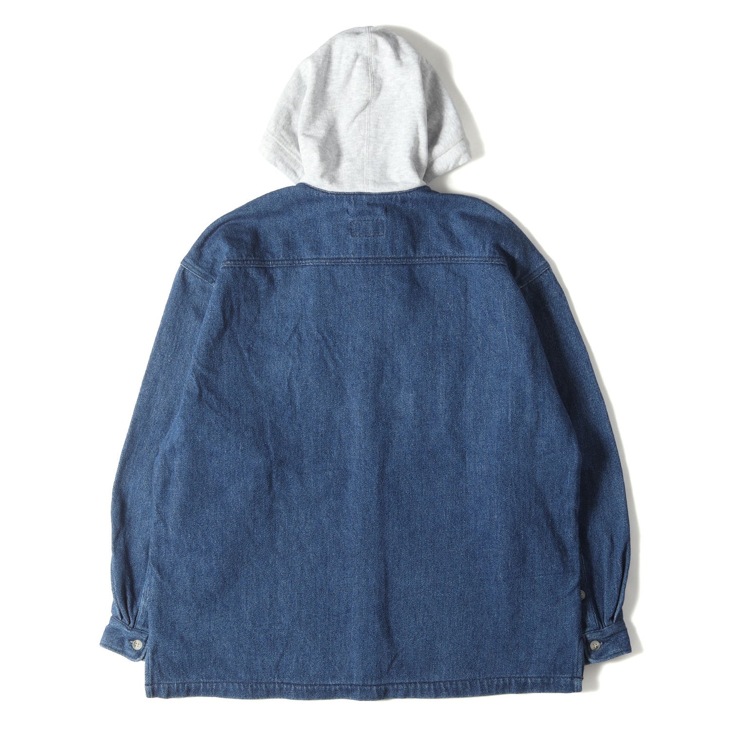 20SS フード付き 裏地バンダナ柄 デニムシャツ(SPICOLI HOODED LS SHIRT)
