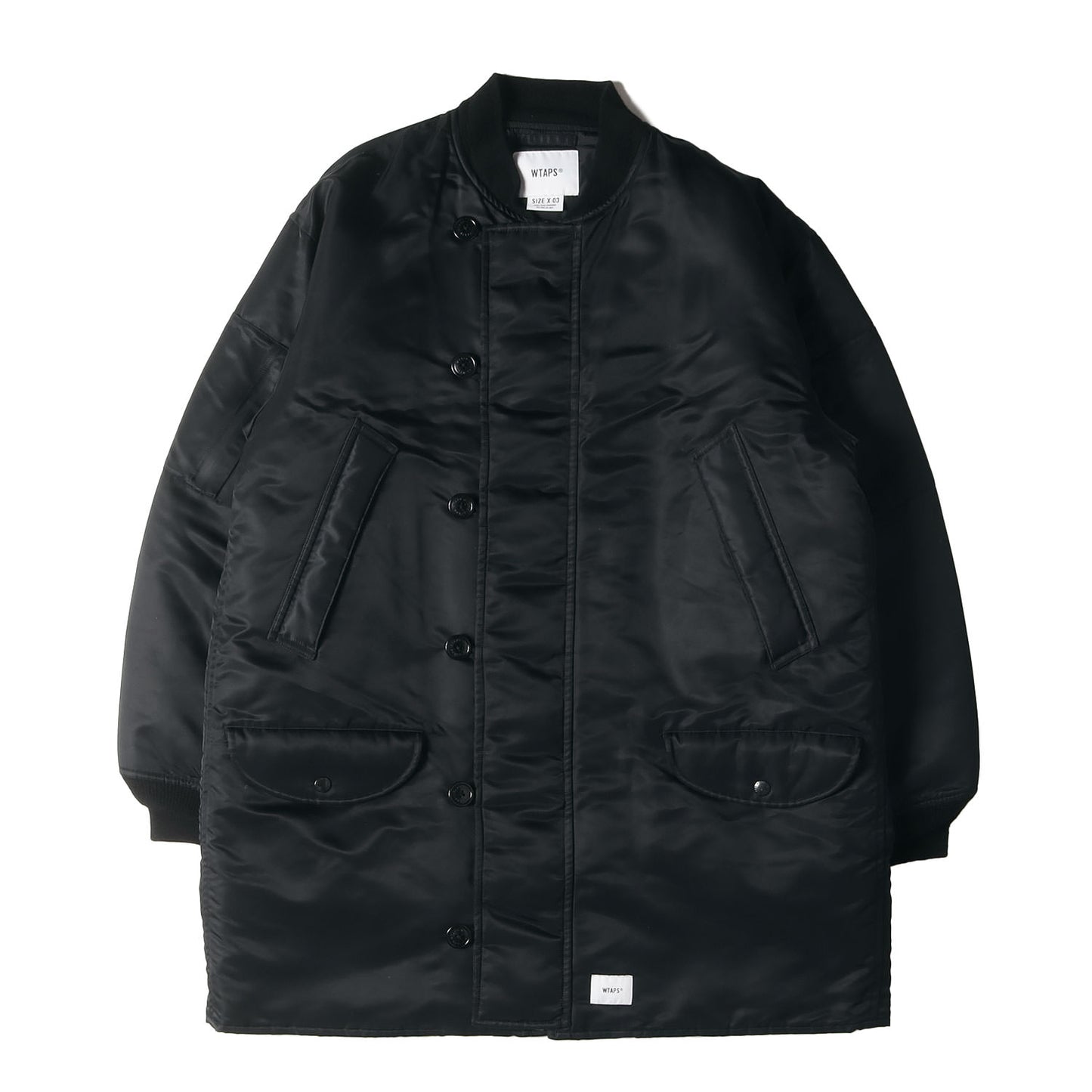 ナイロンツイル ミリタリー 中綿 ロングジャケット (MOD / JACKET)