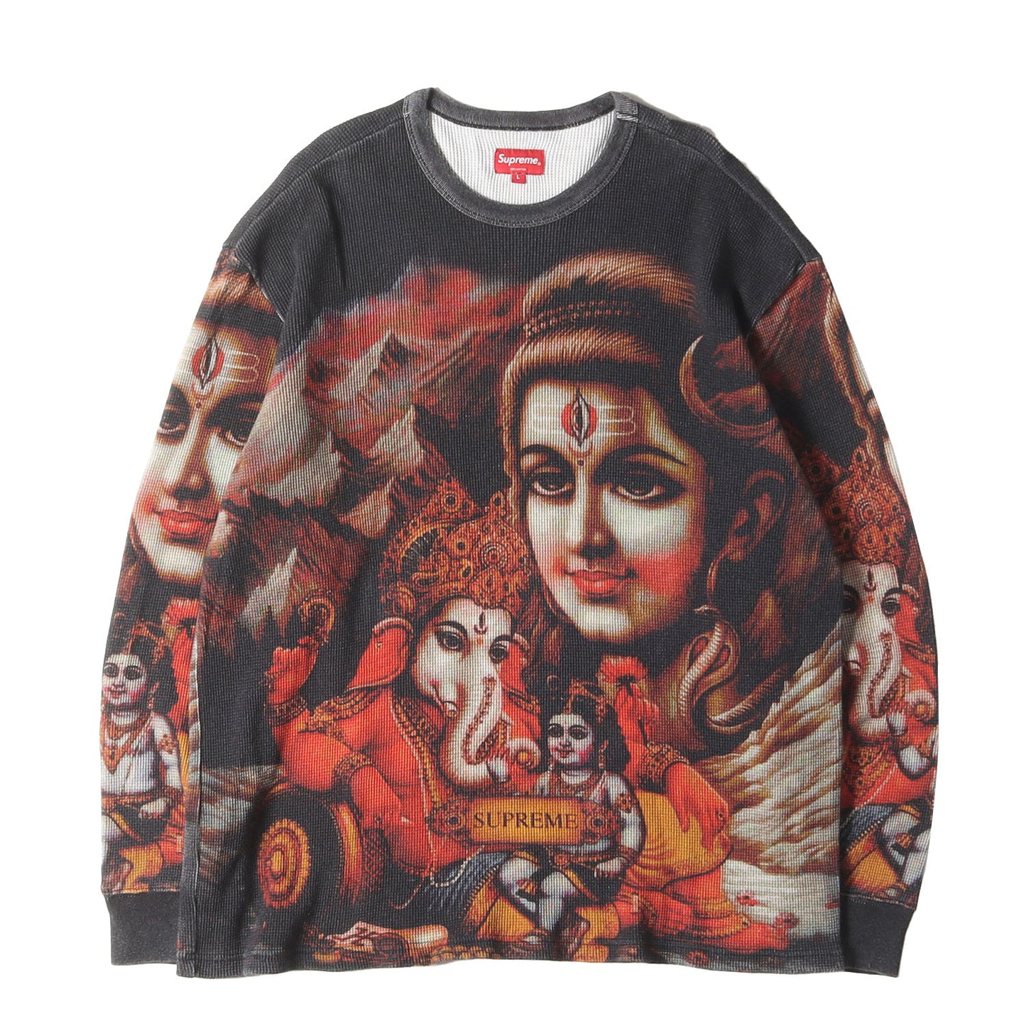 ガネーシャ 全面プリント サーマル ロングスリーブ Tシャツ(Ganesh L/S Thermal)