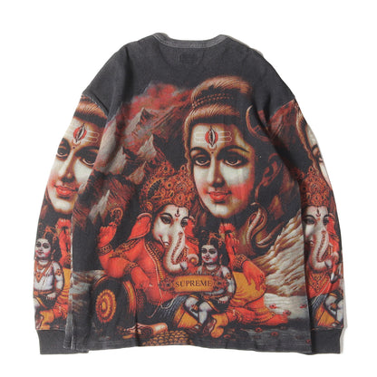ガネーシャ 全面プリント サーマル ロングスリーブ Tシャツ(Ganesh L/S Thermal)