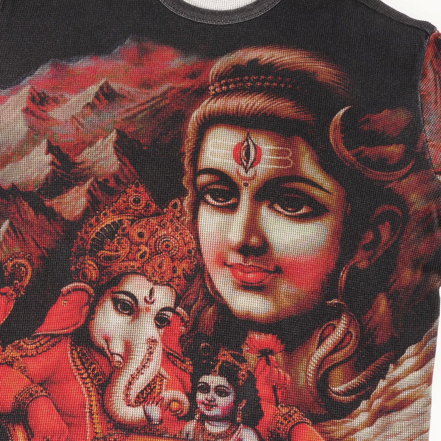 ガネーシャ 全面プリント サーマル ロングスリーブ Tシャツ(Ganesh L/S Thermal)