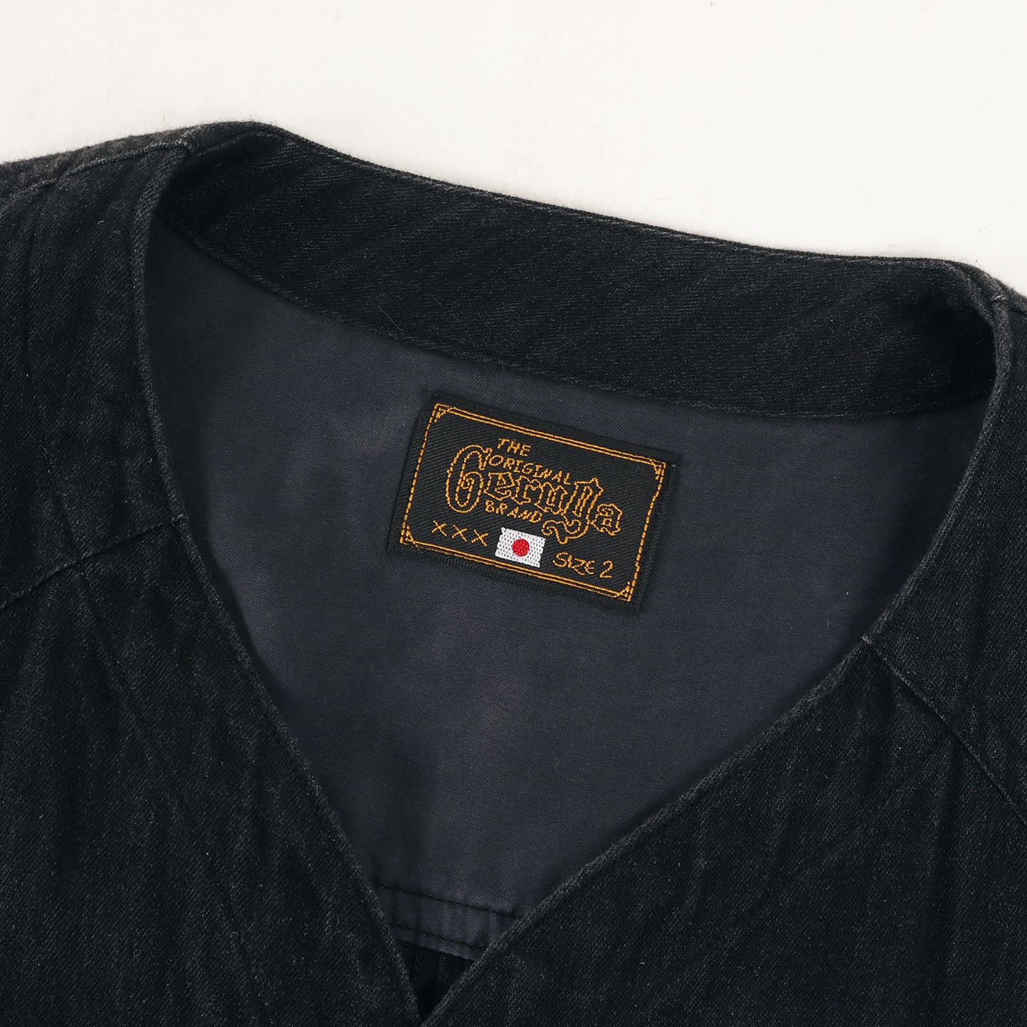 ピンタック ノーカラー デニムシャツ(PIN TUCK DENIM SHIRTS)