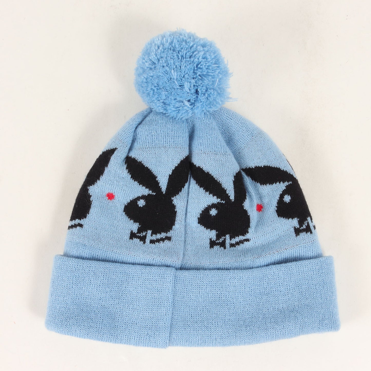 ×PLAYBOY ボンボン付き ニットビーニー(Beanie)