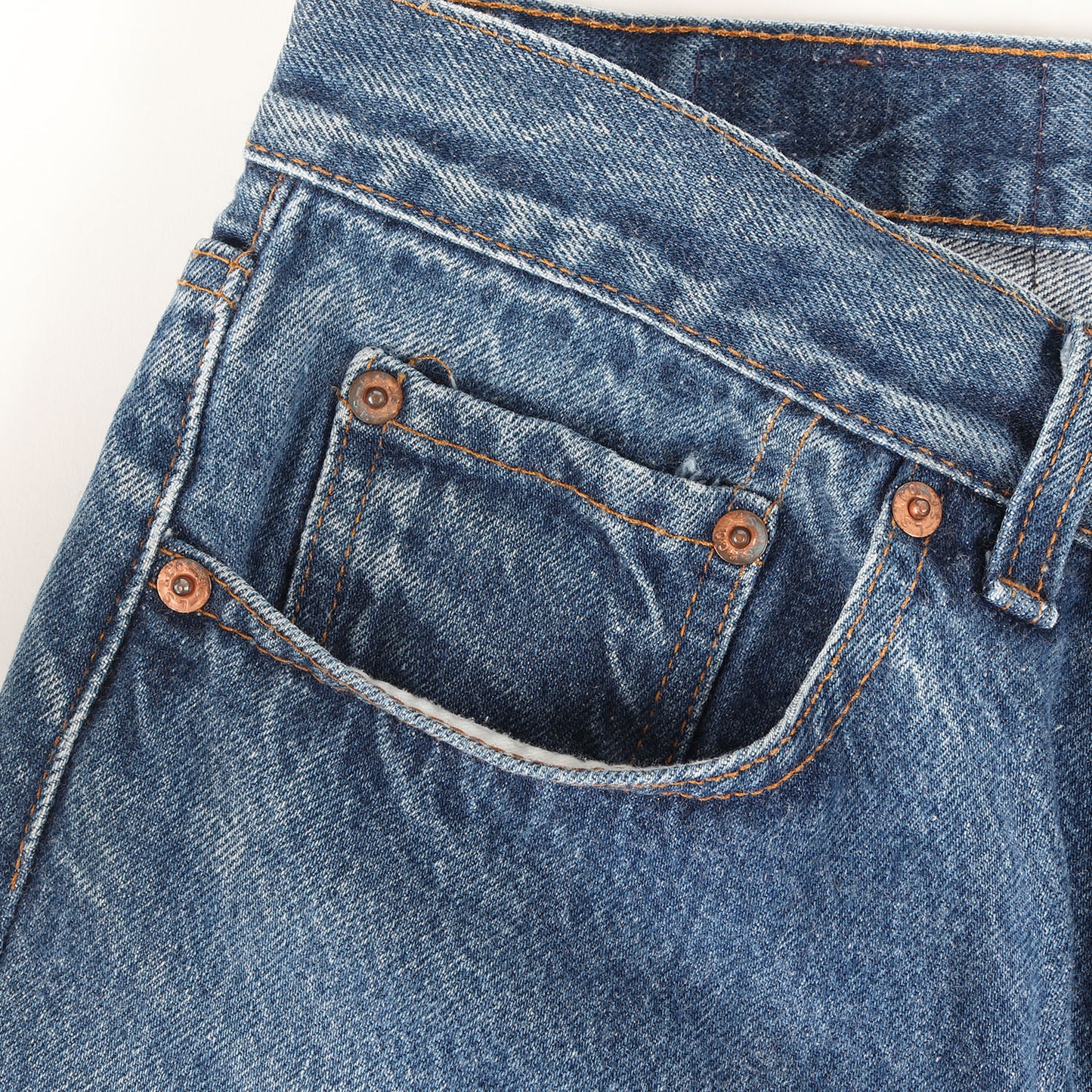 80s 501 デニムパンツ ナイロンフットボタン(USA製 / 501-0000)