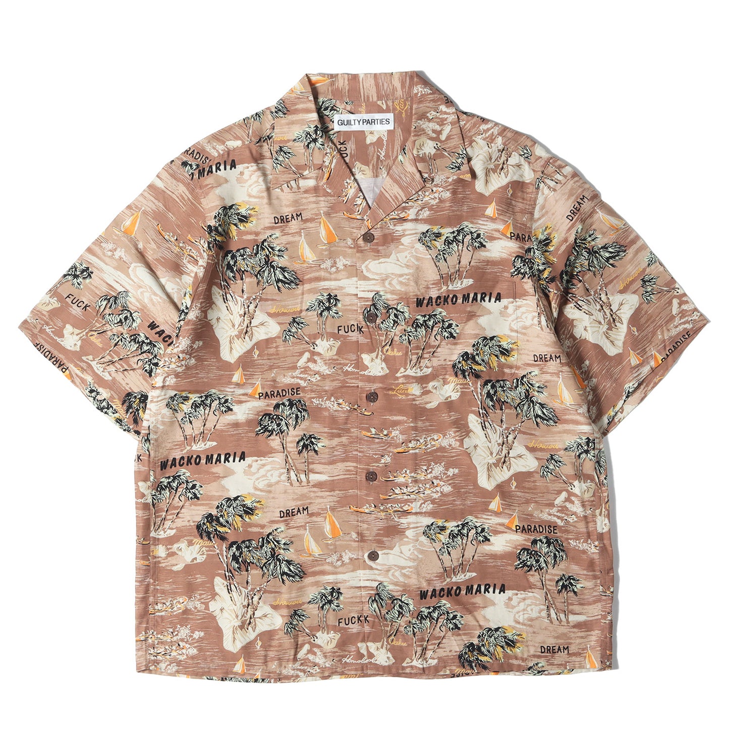 24SS ランドオブアロハ柄 レーヨン ハワイアンシャツ / アロハシャツ(HAWAIIAN SHIRT S/S)