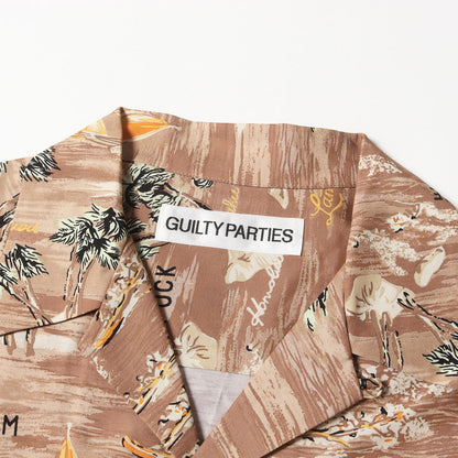 24SS ランドオブアロハ柄 レーヨン ハワイアンシャツ / アロハシャツ(HAWAIIAN SHIRT S/S)